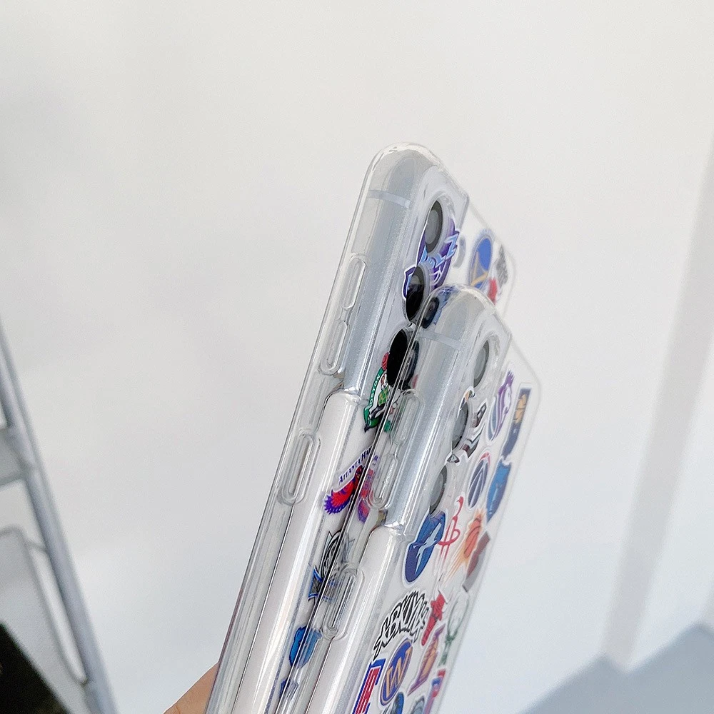 NBA Team Phone Case with Sticker Design fits iPhone 17/17 Air/17 Pro/17 Pro Max