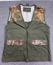 Northwest Territory Vest Mens XLT Realtree Camo Green Zip Up Quilted