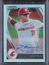 2021 Panini Prizm Draft Picks #PDP120 Zane Mills Silver Auto