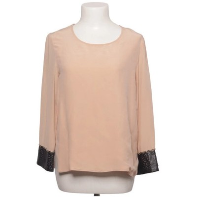 Ella Luna, Bluse, Größe: M, Beige/Schwarz, Seide, Einfarbig, Damen #qHj