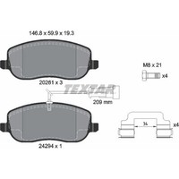 Textar 2429401 Bremsbelagsatz FüR Fiat Croma 194