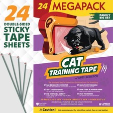 Panther Armor Cat Scratch Deterrent Tape - Double Sided Anti Scratching Stick...
