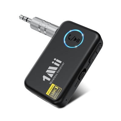Bluetooth 5.3 LDAC Aux Car Adapter, Wireless Receiver, 8H Battery, Hands-Free