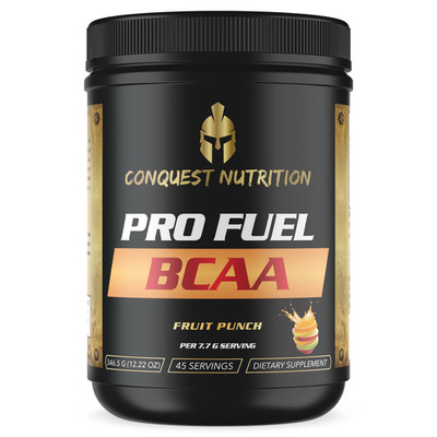 Conquest Pro Fuel BCAA 2:1:1 + Glutamine Fruit Punch 45 Servings Energy Recovery