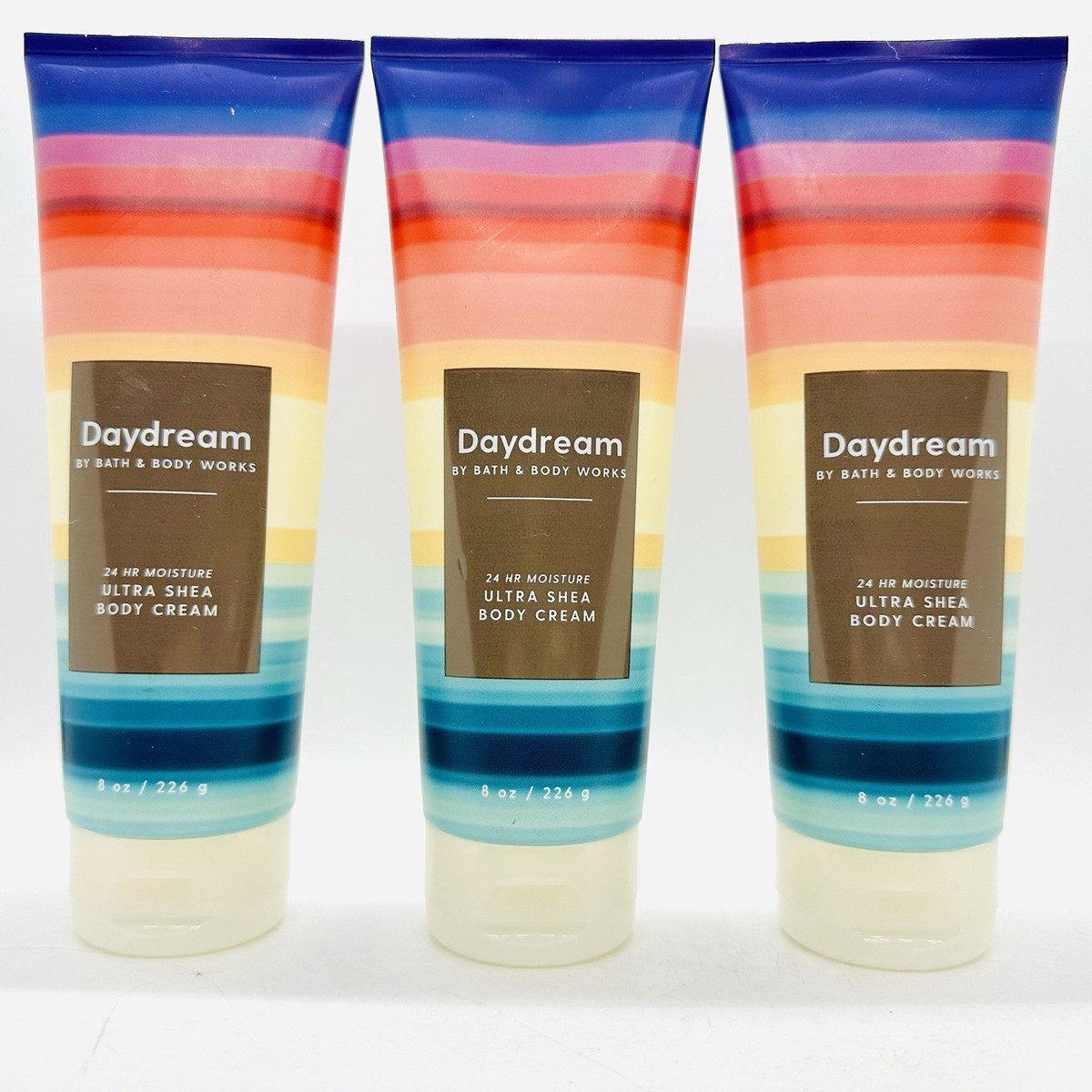 3/PCS BATH & BODY WORKS DAYDREAM 24 HOUR MOISTURE BODY CREAM 8 FL