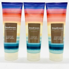3/PCS BATH BODY WORKS DAYDREAM 24 HOUR MOISTURE BODY CREAM 8 FL OZ NEW
