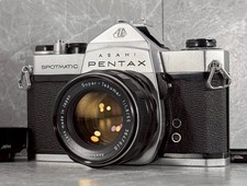  Lens Mint READ Pentax Spotmatic SP Film Camera  Super Takumar 55mm f/1.8 JPN