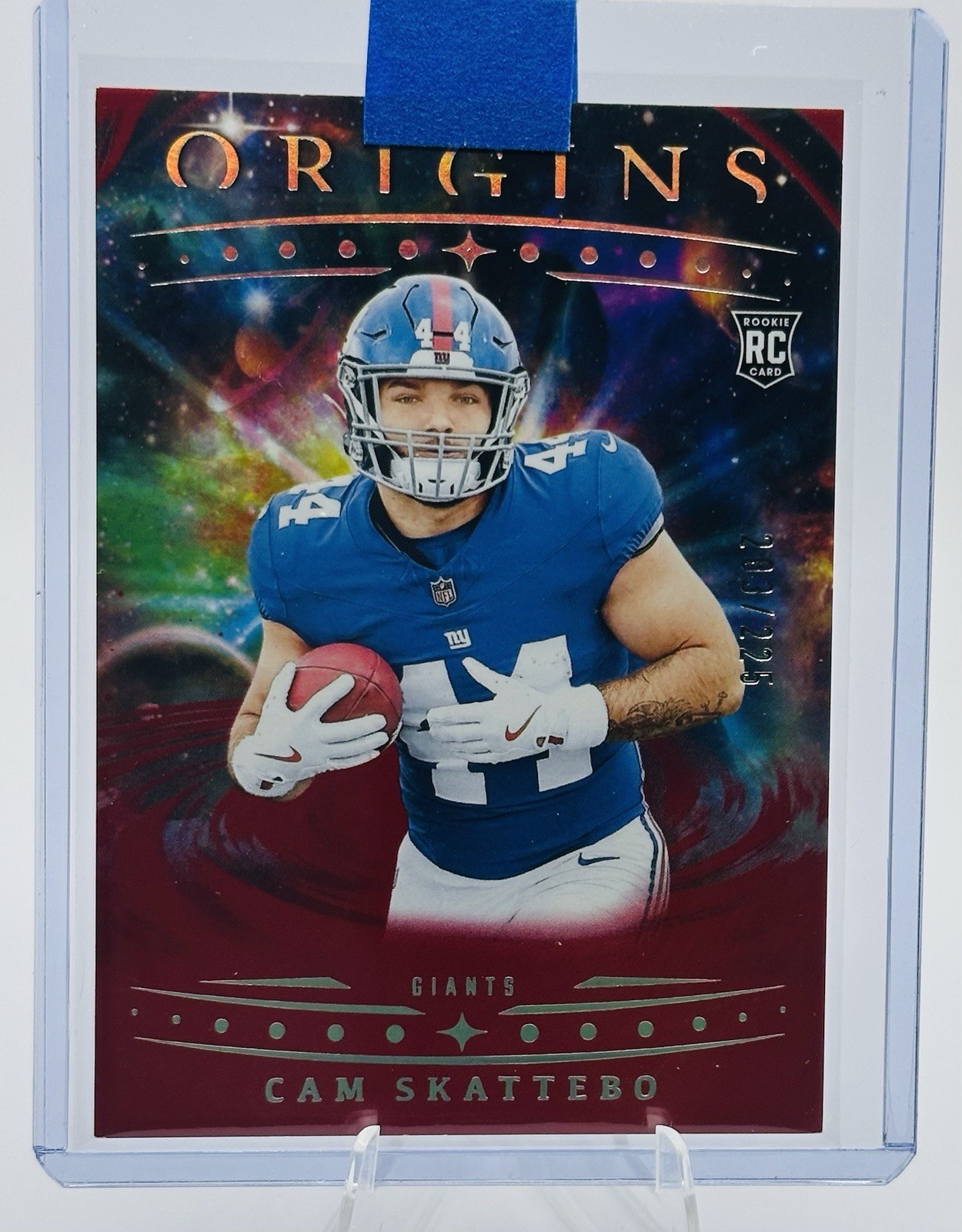 2025 Panini Origins - Rookies Cam Skattebo, Cam Skattebo #123 Red /225 RC Rookie