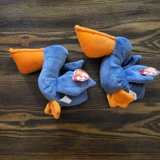 SCOOP the Pelican 2-SET Ty Teenie Beanie Babies 8 McDonalds 1998 w/ Tags NEW