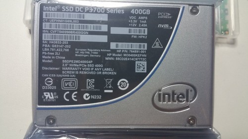 INTEL SSD DC P3700 SERIES PCI EXPRESS-NVM EXPRESS SSDPE2MD400G4P 2.5 NEW-SEALED