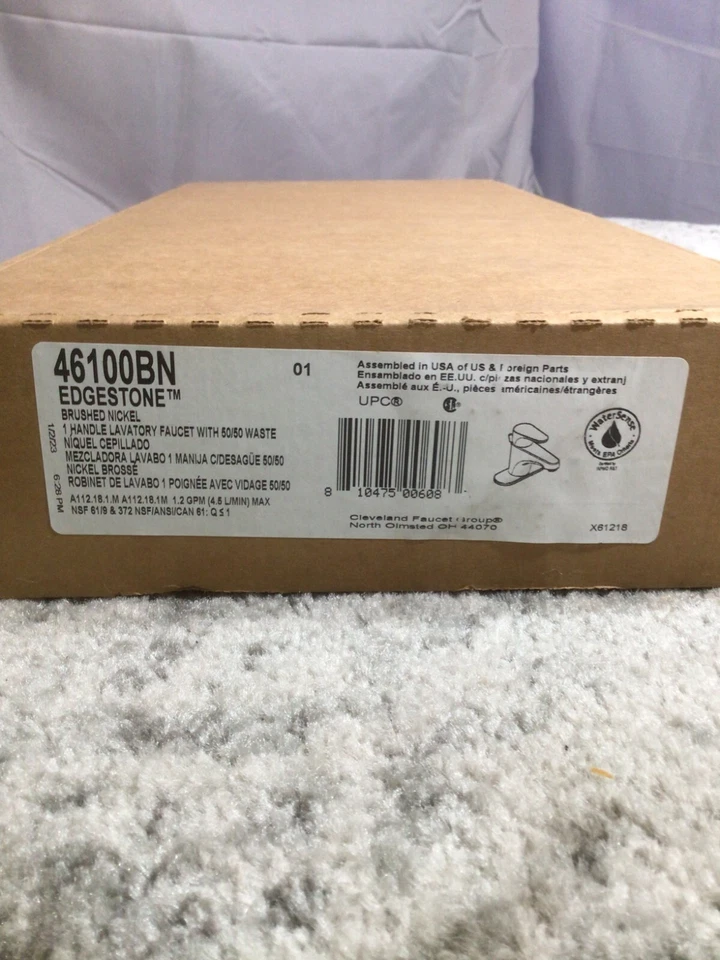 *NOVO* Torneira de banheiro Moen (Cleveland Faucet Group) Edgestone alça única - Imagem 4 de 4
