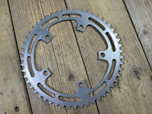 SHIMANO Chainring 52T S Fixie Track Old School BMX 5 Arm 130 BCD Japan Vintage - Picture 10 of 11