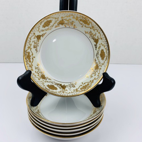 Gold Coast China 5 1/2" Dessertschalen Gold vergoldete Kanten Vintage 6er Set Japan EUC - Bild 1 von 10