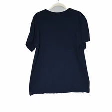 Gildan Men Black Cotton T-Shirt Plain Solid No Print Crewneck Short Sleeve Sz L