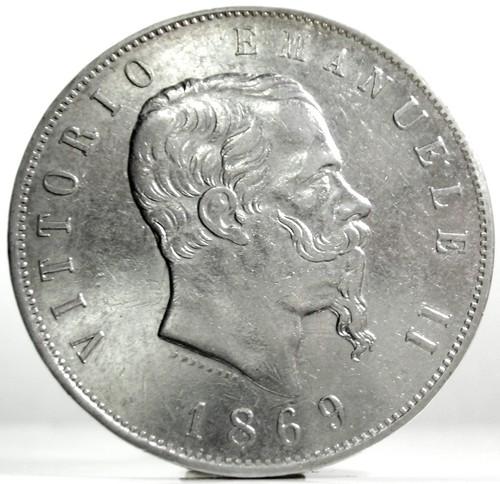 Regno D'ITALIA (Vittorio Emanuele II) L.5 1869-Milano - Imagen 2 de 7