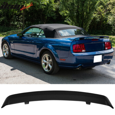 #ad Fits 05 09 Ford Mustang OE Factory Style Trunk Spoiler Unpainted ABS Black Wing $95.99