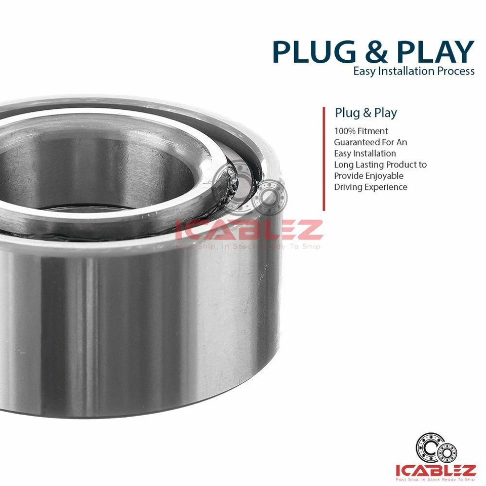 [INTERIOR DELANTERO (cantidad 2 piezas)] Cojinete de cubo de rueda para Eagle Summit 1993-1996 sedán cupé Foto 4 de 4