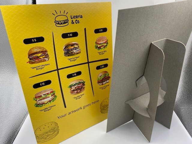 Display Poster Board Stand Table Top Counter Stand