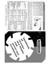 1965 Craftsman Handbook of Circular Saw Blades and Power Tool Accessories