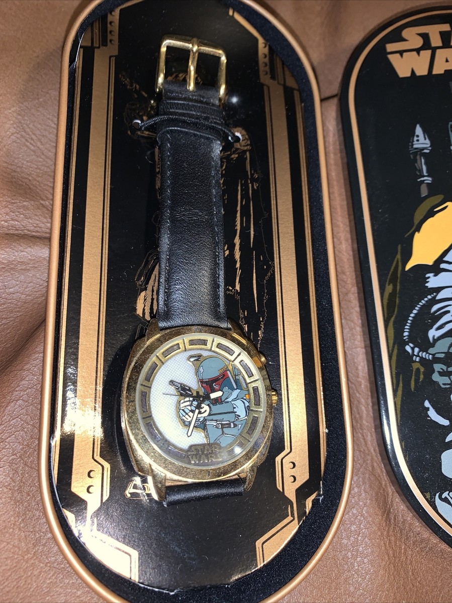 STAR WARS FOSSIL BOBA FETT Limited Edition GOLD WATCH 743/1000 NEW