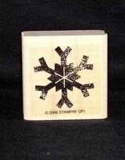 Christmas Snowflake Single Rubber Stamp from Stampin Up Set All through the Year