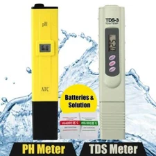 PH Meter+TDS Tester Digital Hydroponic Water Monitor 0-9999 PPM Aquarium Pool