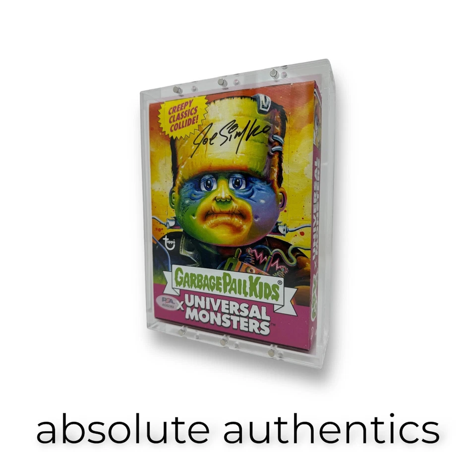 2019 Garbage Pail Kids Universal Monsters Joe Simko PSA Signed First Print SDCC - Image 2 of 4