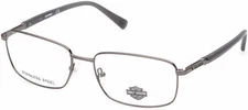 Harley Davidson HD0826 Gunmetal 008 Metal Optical Eyeglasses Frame 61-18-145 RX