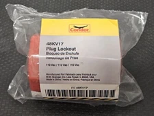 Condor 48Kv17 Plug Lockout Red Plastic, New Never Used
