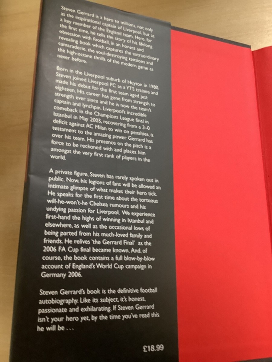 Gerrard: My Autobiography by Steven Gerrard 1st Edition 2006