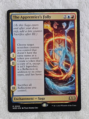 MTG The Apprentice's Folly - Wilds of Eldraine (WOE) #200 Magic Card Rare NM