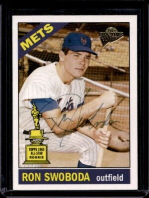 2004 Topps All-Time Fan Favorites Autographs #FFA-RSW Ron Swoboda Auto AU 062-T