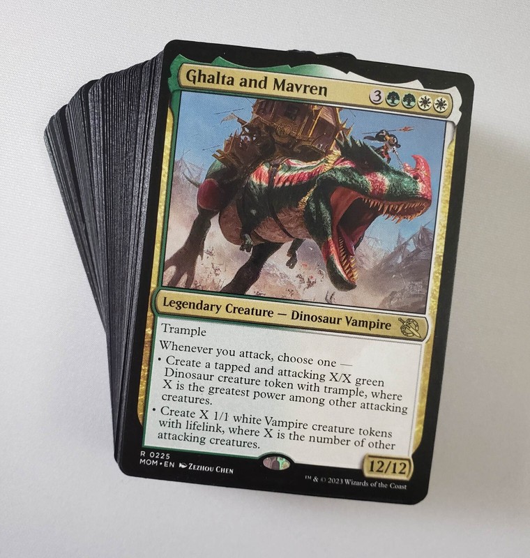 MTG Commander Ghalta and Mavren Custom 100 Card EDH Deck with Rares