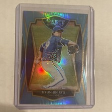 2021 Panini Select HYUN-JIN RYU Premier Level Carolina Blue Prizm 4/35 #192