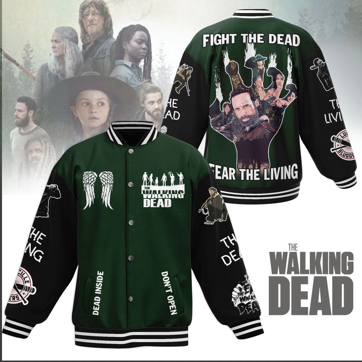 The Walking D New Bomber Baseball Jacket For Fan