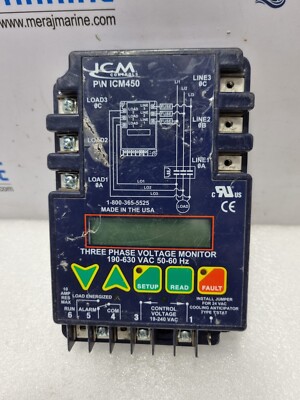 ICM Controls ICM450 3 Phase Voltage Monitor 190-630 VAC 50-60hz