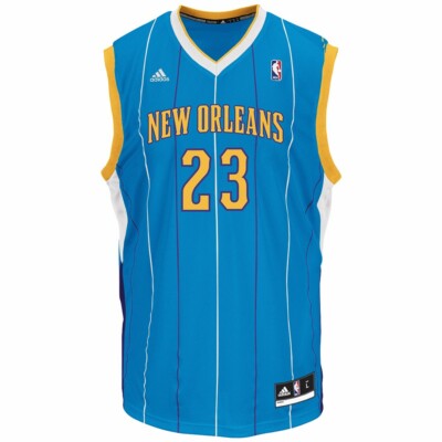 Anthony Davis New Orleans Hornets Adidas Official Replica Blue Men's Jersey