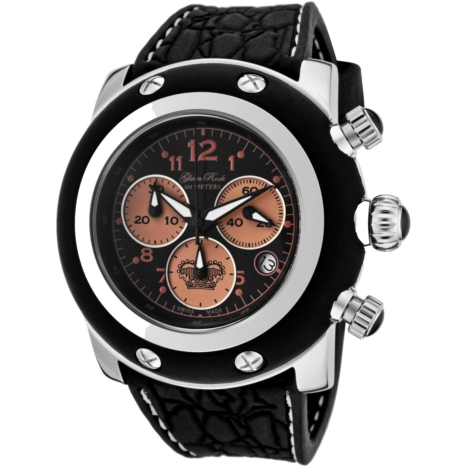 Banda de goma de silicona Glam Rock Relojes de pulsera