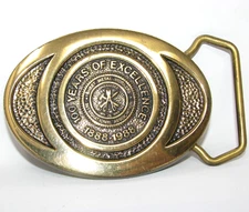 Belt Buckle BTS International Molders and Allied Workers Union SOLID BRASS 100th