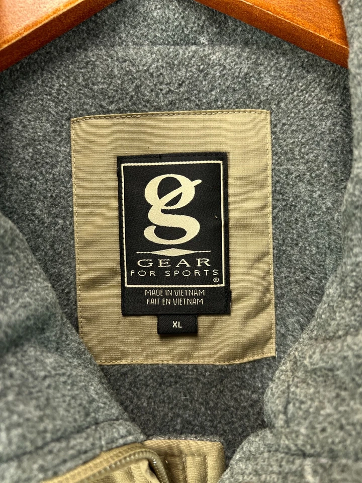 Chaqueta de bombardero Gear For Sports para hombre XL marrón lona softshell forrada de vellón 50 años Foto 4 de 4