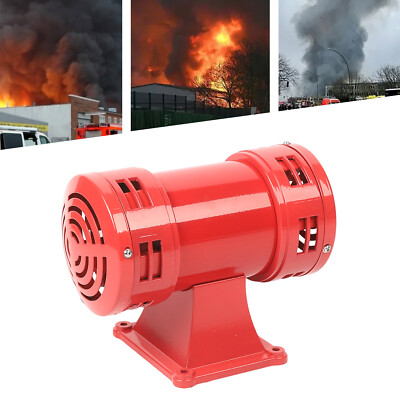 INDUSTRIAL AIR RAID HORN TYPE LOUD 140dB AIR RAID SOUND SIREN ALARM 110 VOLT
