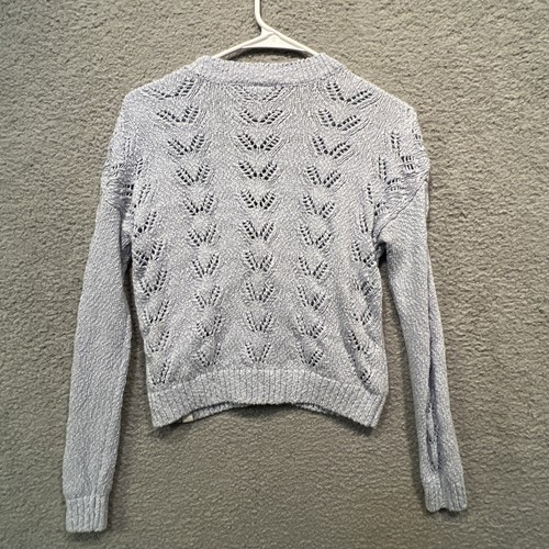 Abercrombie Cardigan Sweater girls light blue Size 11/12 - Picture 5 of 5