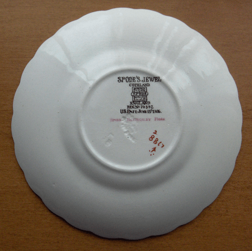 Spode Billingsley Rose Demitasse Tasse Set ~ Copeland Spode ~ 1926 ~ Made in England - NR! - Bild 5 von 5