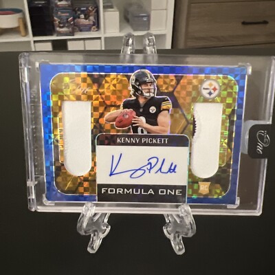2022 Panini One Formula One Blue Kenny Pickett Dual Patch AUTO /35