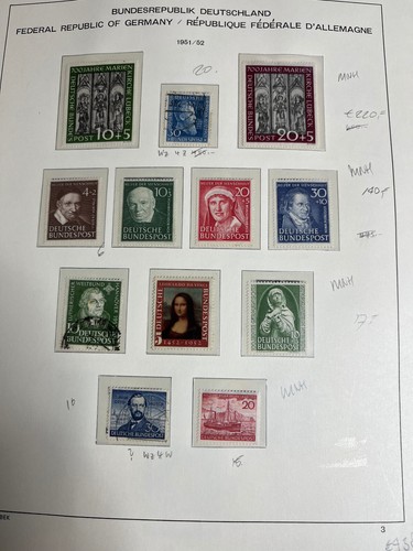 00135 Pzhdalamme Gemany FRG 1946-1977 NUOVO MNG & collezione usata con molti migliori - Foto 4 di 20