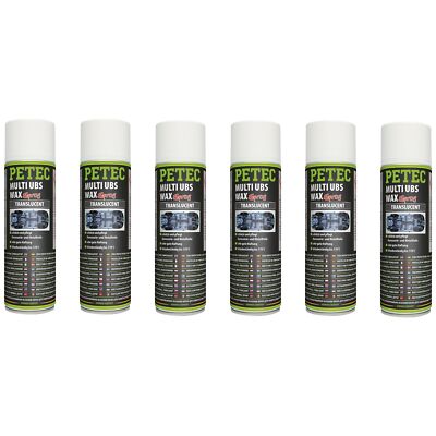 Petec 6x Multi UBS Wax Transparent 500ml