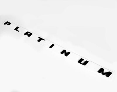 1x Platinum Emblems Side Badge Nameplate 3D for F150 F250 F350 Matte Black