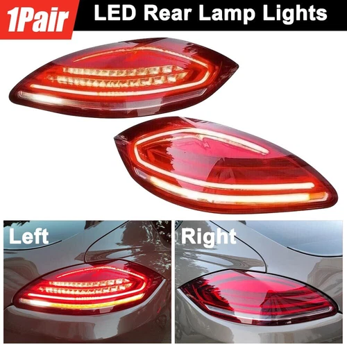 Pair LED Rear Lights Tail Brake Lamp For Porsche Panamera 970 2010-2013 Facelift - Picture 20 of 20