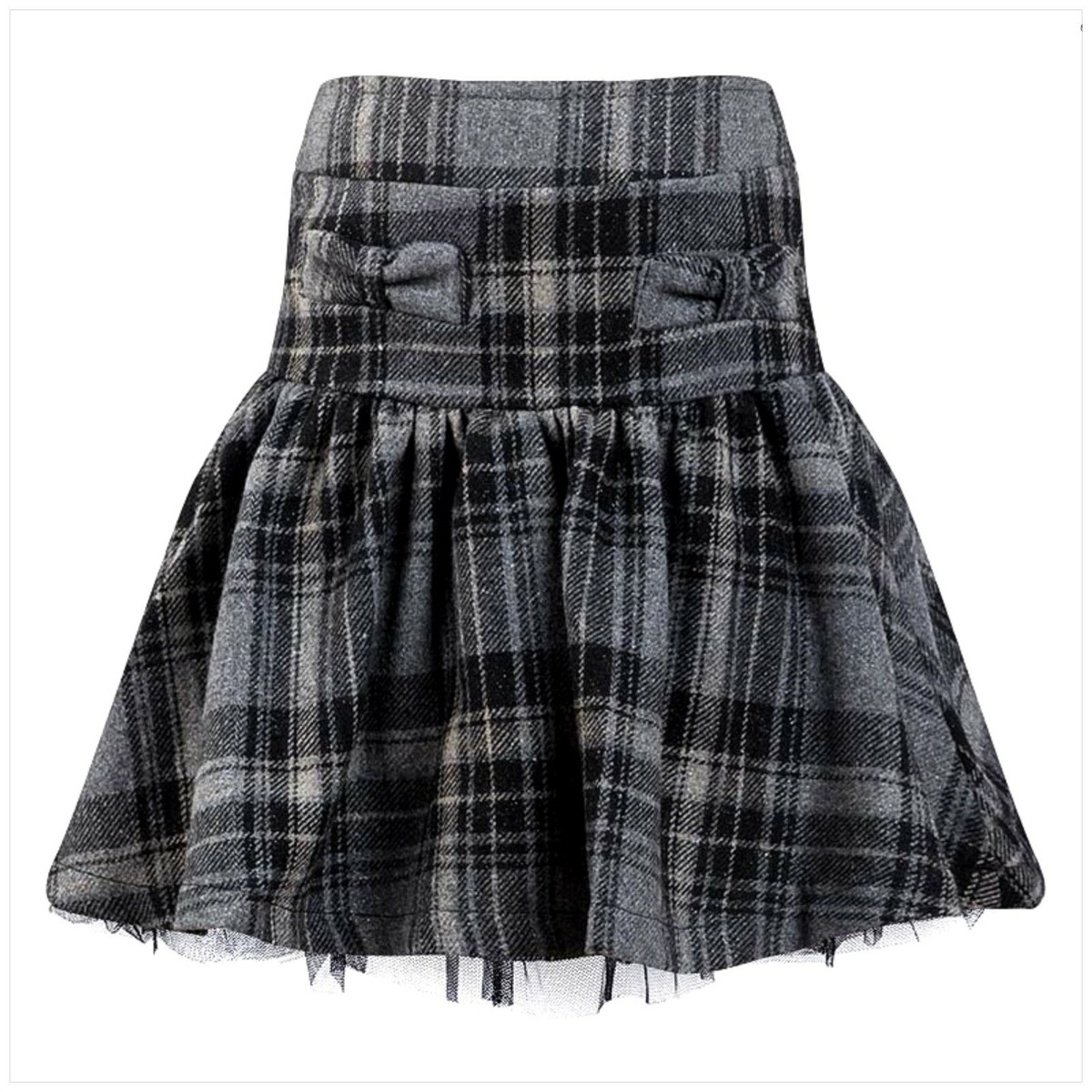 Mini Skirt Set Red Plaid Skirt Black Velvet Toddler Skirt Girls