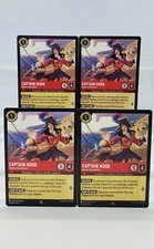 Disney Lorcana Captain Hook - Master Swordsman 105/204 4 Cards Playset Into the